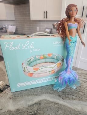 Meet this Disney Ariel doll & Aqua and Peach Kids Inflatable Swim Ring